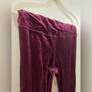 Athleta Elation Velvet Leggings in Deep Purple